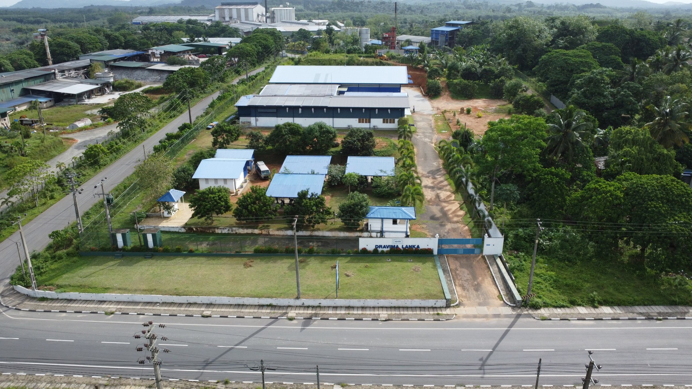 Aerial view of the Ceyring factory